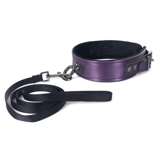 Galaxy Legend Purple Collar & Leash Set  Intimates Adult Boutique
