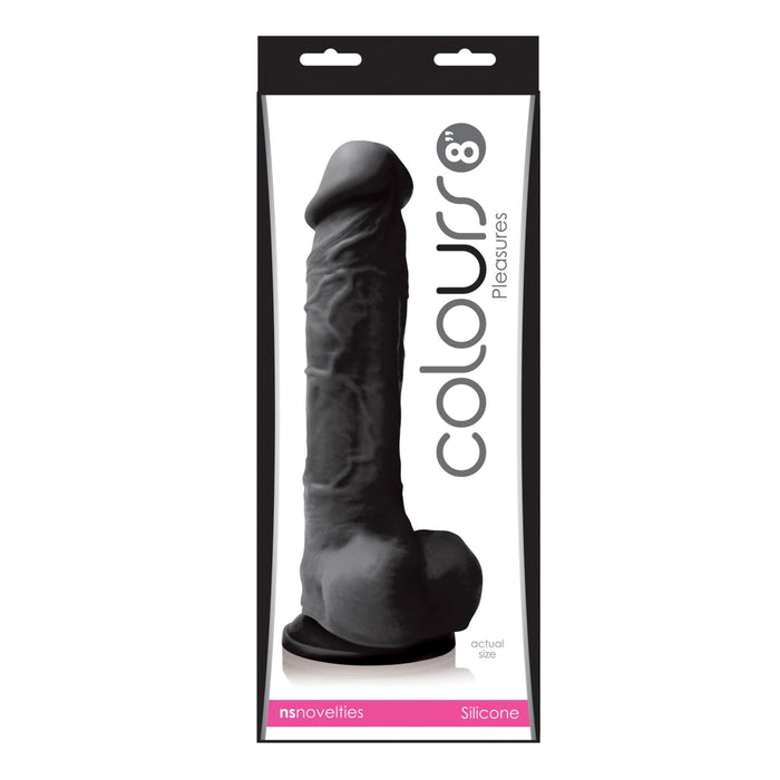8inch Big Black Dildo - Colours Pleasures - Dildos Category Intimates Adult Boutique