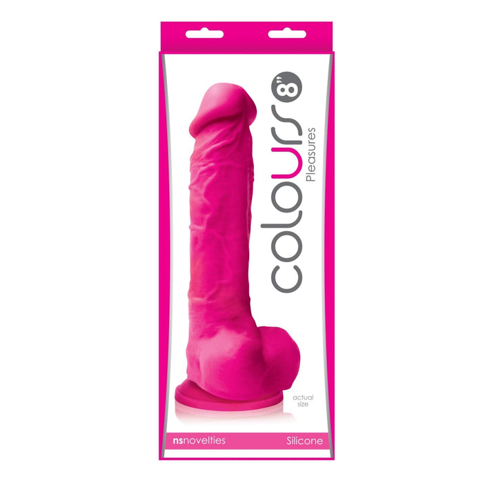 Colours Pleasures 8in Pink Dildo  Intimates Adult Boutique