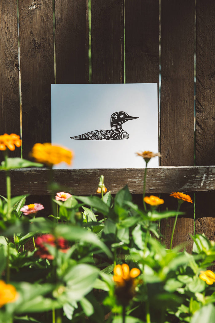 Common Single Loon Print Wall Art Nordic