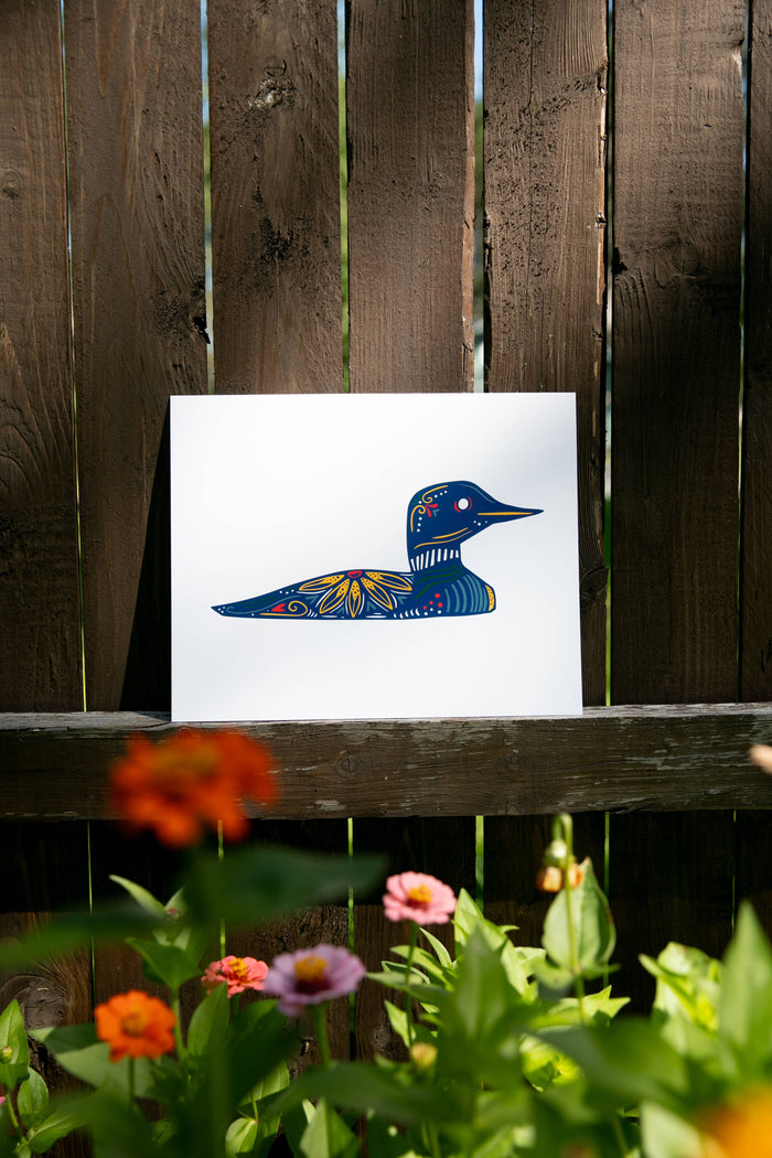 Common Single Loon Print Wall Art Nordic