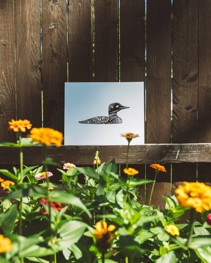 Common Single Loon Print Wall Art Nordic