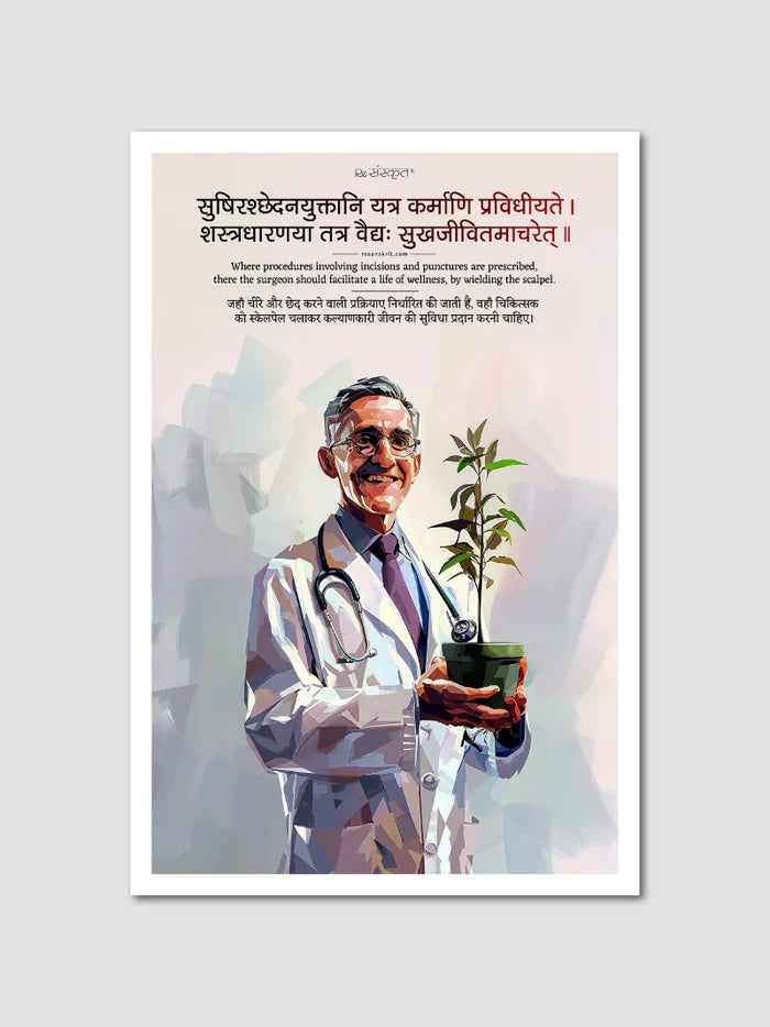Compassion & Healing Sanskrit Quotes: 4 Posters Combo