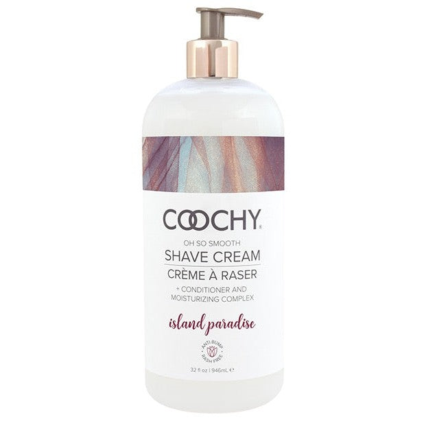 Coochy Shave Cream Island Paradise 32 Oz - Bath & Body Products Intimates Adult Boutique