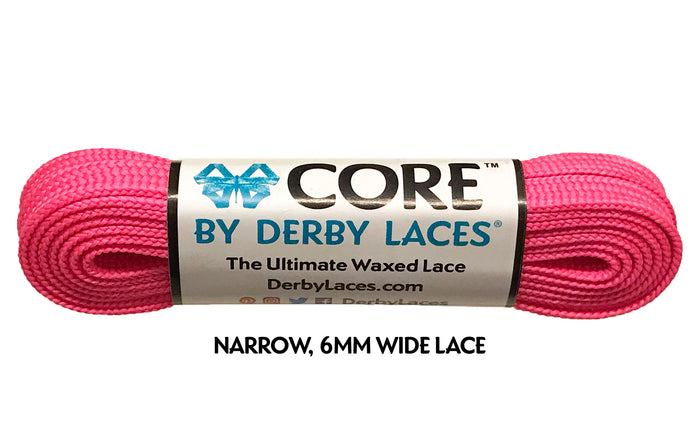 Core Derby Laces - Hot Pink