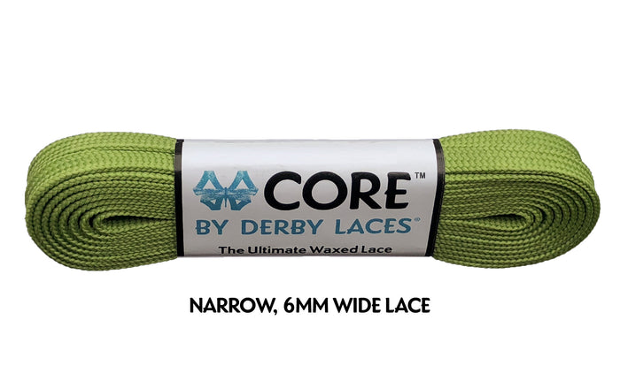 Core Derby Laces - Olive Green