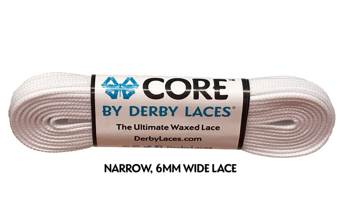Core Derby Laces - White