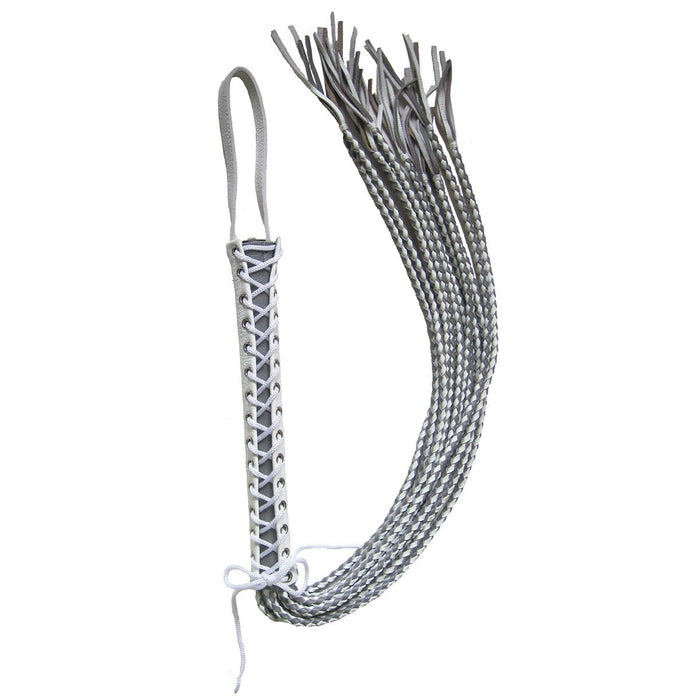 Corset Flogger  - White-Grey Intimates Adult Boutique