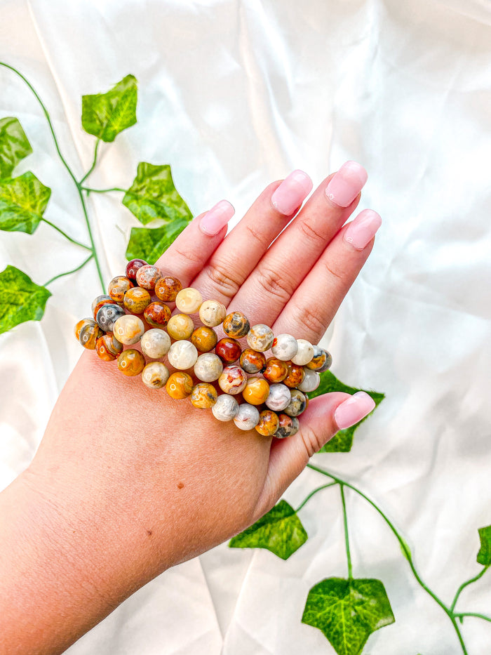 Crazy Lace Agate Bracelet