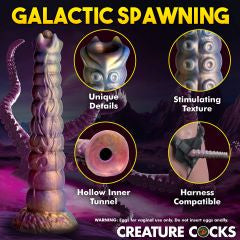 Deep Invader Tentacle Silicone Dildo with Eggs - Dildos Intimates Adult Boutique
