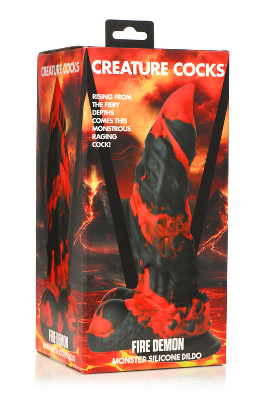 Creature Cocks Fire Demon Monster Silicone Dildo - Dildos Intimates Adult Boutique