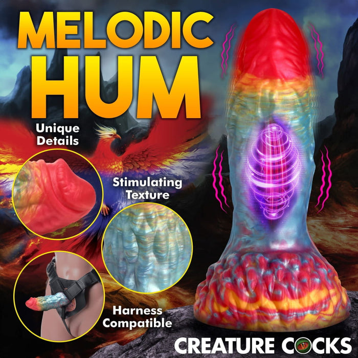 Creature Cocks Rainbow Phoenix Vibrating Silicone Dildo  Intimates Adult Boutique