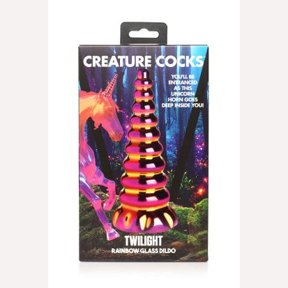 Creature Cocks Twilight Rainbow Glass Dildo in Dildos Category Intimates Adult Boutique