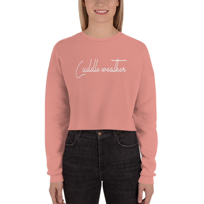 Cuddle weather Crop Sweatshirt - Bloom Seventy Seven