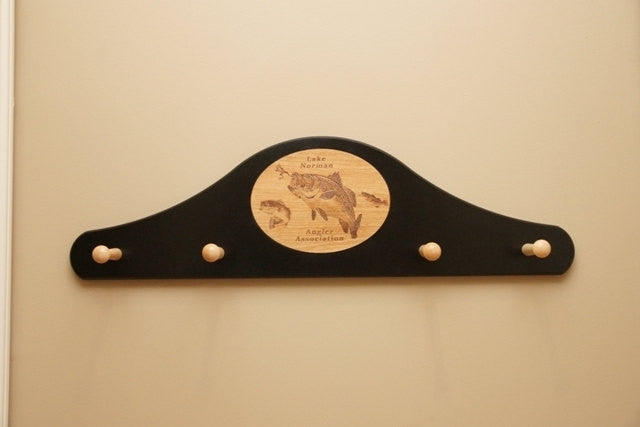Engraved Medallion Coat Rack