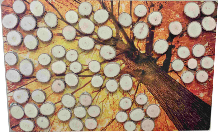 Fall Wood Slice Signing Tree Guest Book