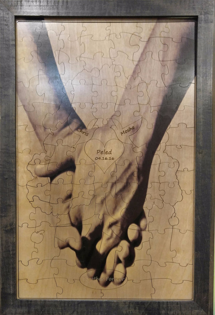 Male Hand in Hand Forever Tree