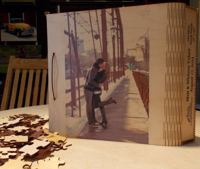 Photo Puzzle Memory Box Guest Book