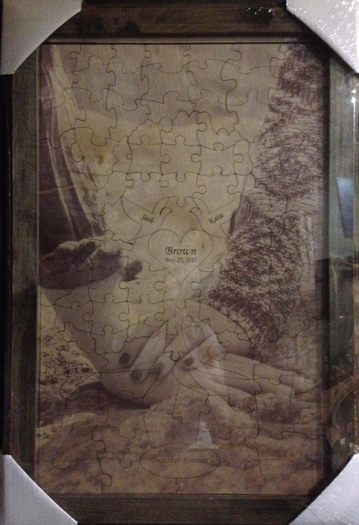 Custom Photo Together Forever Tree Puzzle