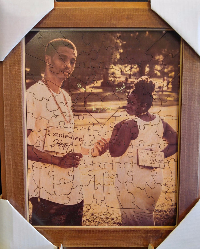 Custom Photo Together Forever Tree Puzzle