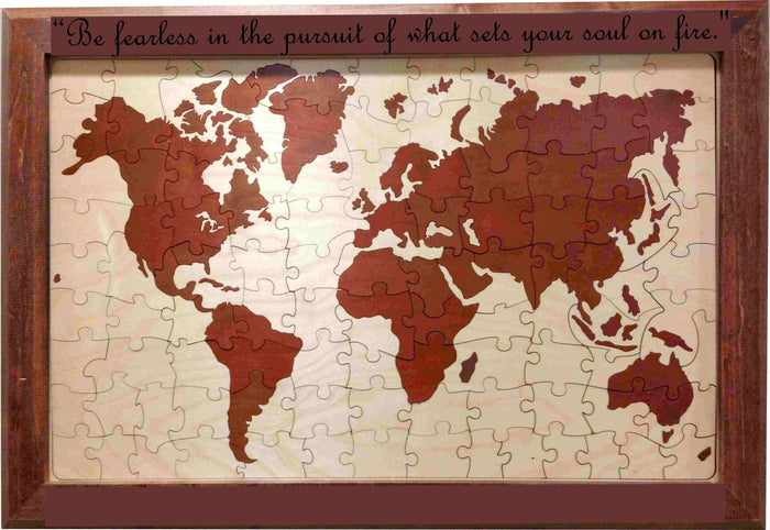 World Map Wedding Guest Book