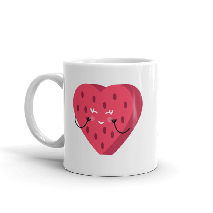 Cute Blushing Watermelon Heart Mug - Bloom Seventy Seven