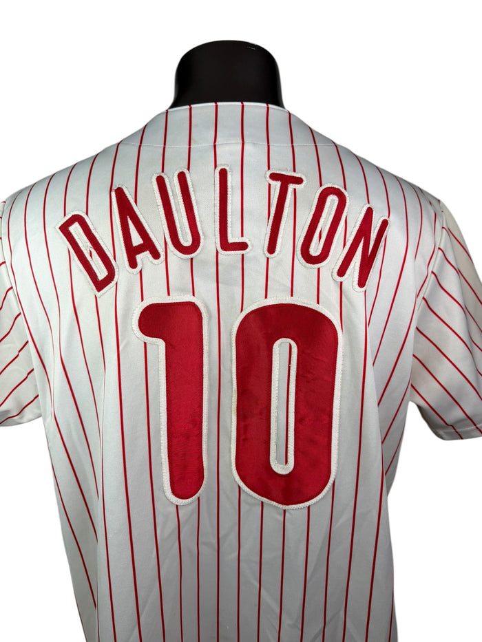 DARREN DAULTON PHILADELPHIA PHILLIES VINTAGE 1990'S MAJESTIC AUTHENTIC JERSEY ADULT XL