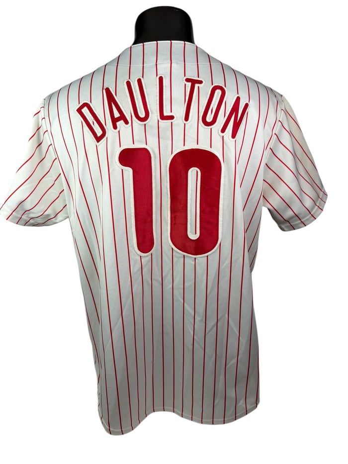 DARREN DAULTON PHILADELPHIA PHILLIES VINTAGE 1990'S MAJESTIC AUTHENTIC JERSEY ADULT XL