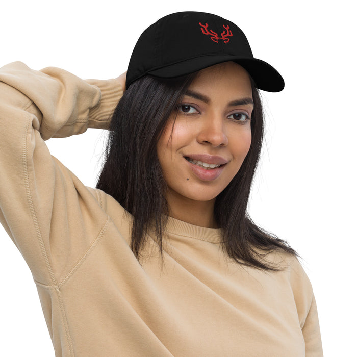 Deer Antlers Christmas Organic Dad Hat - Bloom Seventy Seven