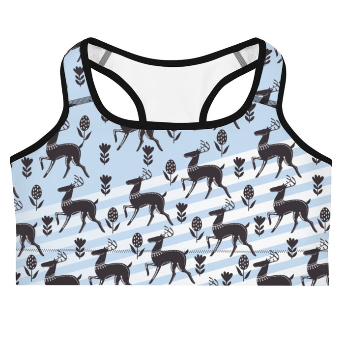 Deer Print Sports Bra - Bloom Seventy Seven