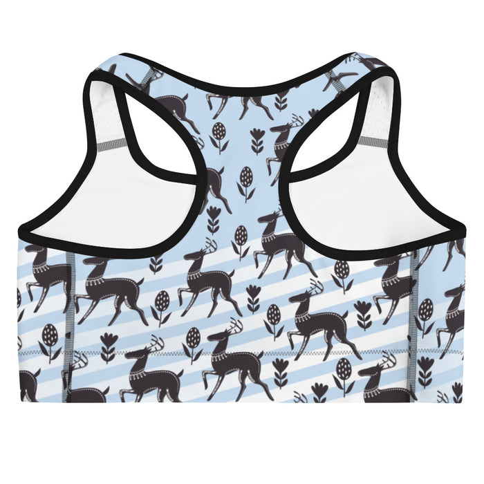 Deer Print Sports Bra - Bloom Seventy Seven
