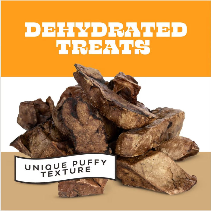 Dehydrated Lamb Lung Treats 1oz unique puffed texture.