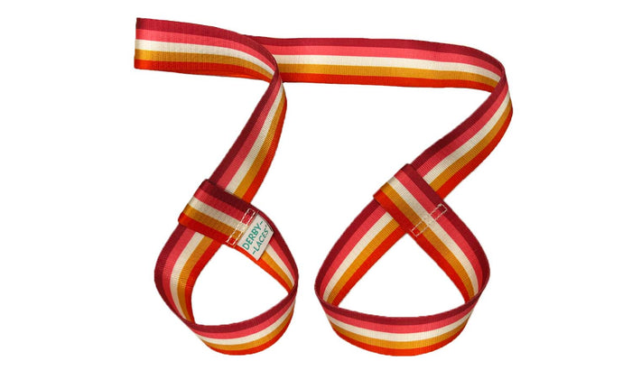 Derby Laces Skate Leash - Lesbian Stripe