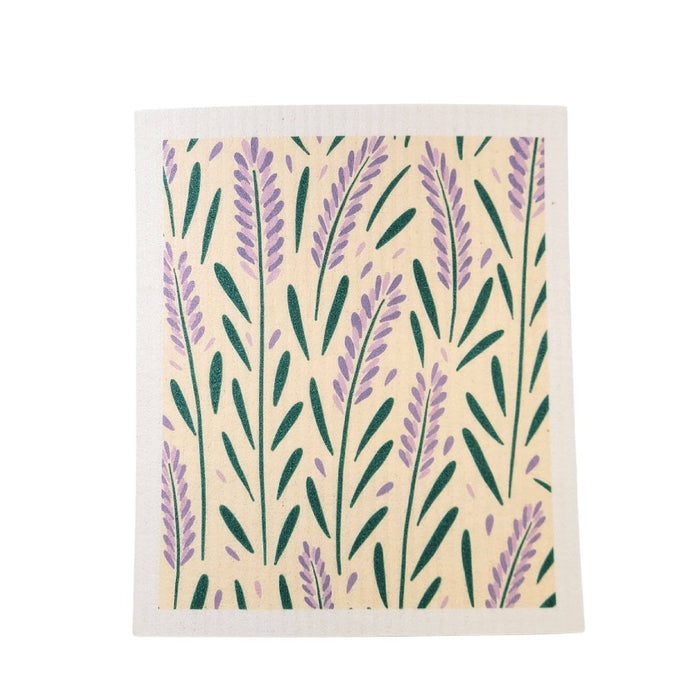 DLavender Patterned Swedish Dishcloths - Driftless Studios