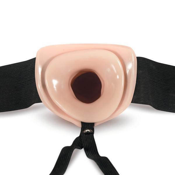 Dr. Skin 6in Hollow Strap On - Vanilla - Sextoys for Men Intimates Adult Boutique