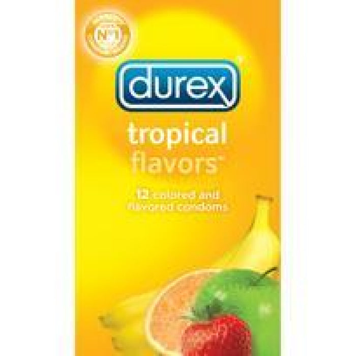 Durex Tropical Condom 12 Pack - Condoms Category Intimates Adult Boutique