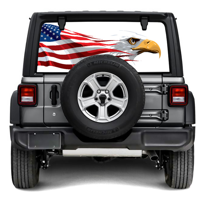 Eagle Race Rear Window Decal