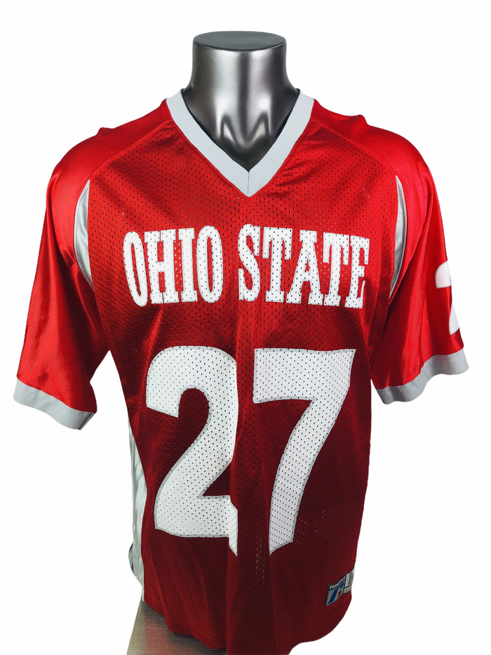 EDDIE GEORGE OHIO STATE UNIVERSITY BUCKEYES VINTAGE 1990'S RUSSELL ATHLETIC JERSEY ADULT MEDIUM