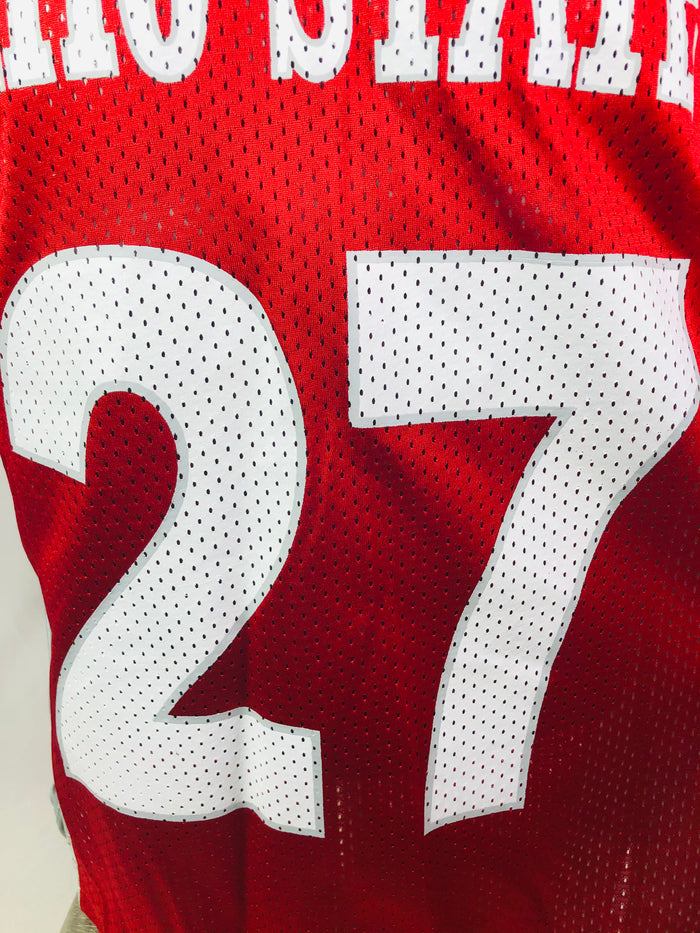 EDDIE GEORGE OHIO STATE UNIVERSITY BUCKEYES VINTAGE 1990'S RUSSELL ATHLETIC JERSEY ADULT MEDIUM
