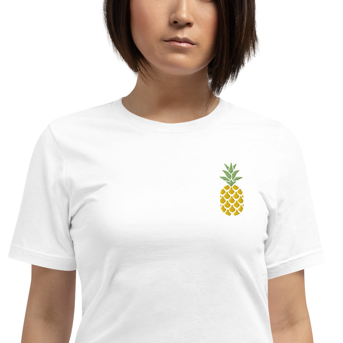 Embroidered Pineapple Unisex T-Shirt - Bloom Seventy Seven