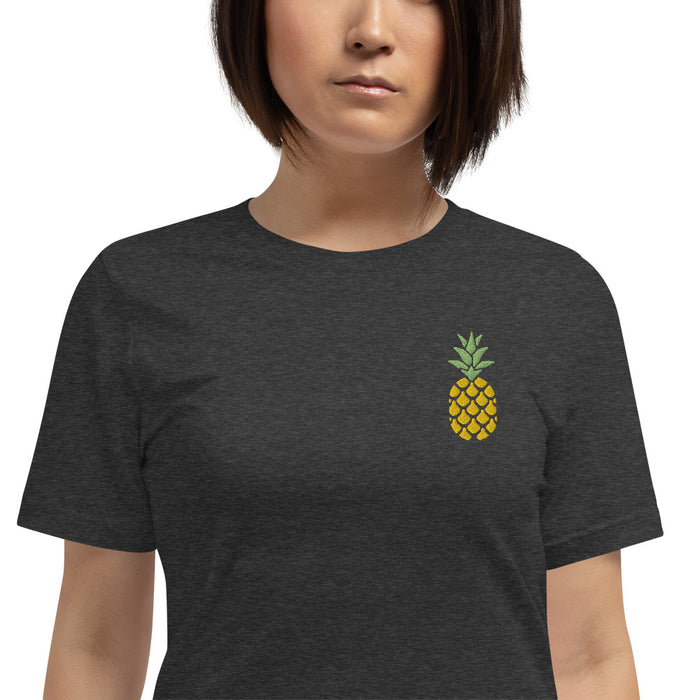 Embroidered Pineapple Unisex T-Shirt - Bloom Seventy Seven