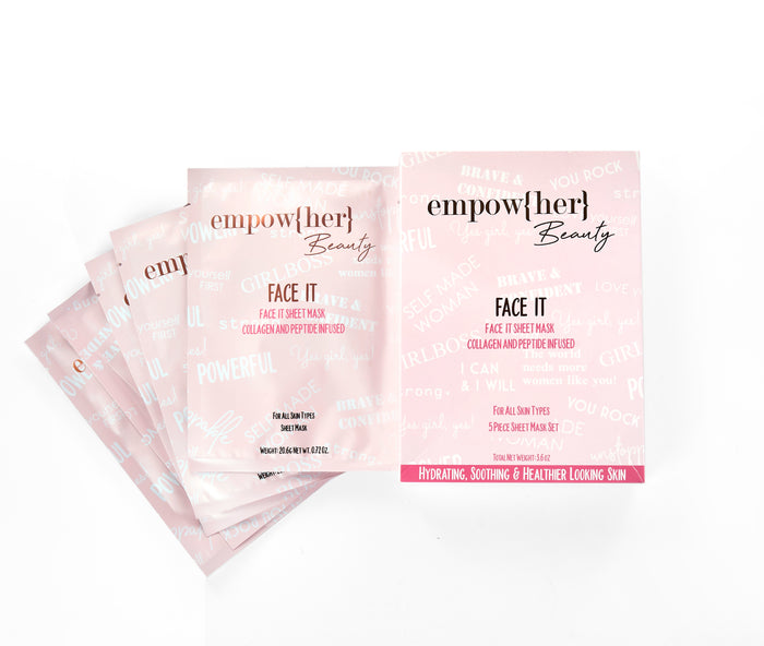 Empow{her} Beauty Face It 5 Piece Sheet Mask Set