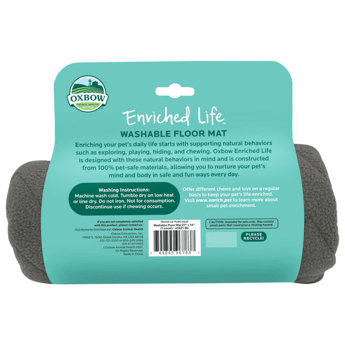 Enriched Life – Washable Floor Mat back of package.