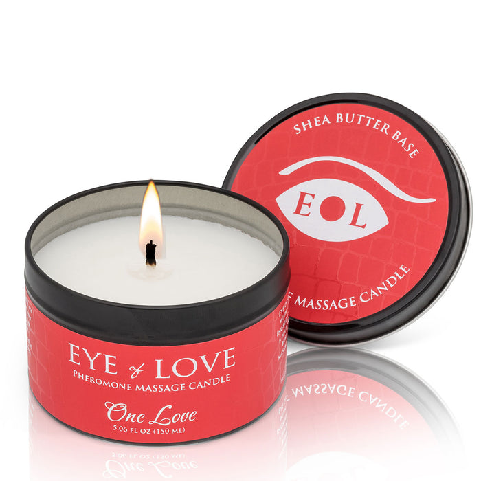 Eye of Love Pheromone Massage Candle 150ml  One Love (F to M) Intimates Adult Boutique