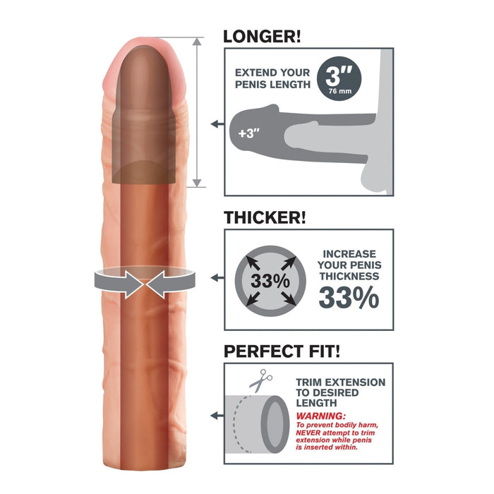Fantasy X-tensions Perfect Penis Extension 3 inch – Sextoys for Men Intimates Adult Boutique