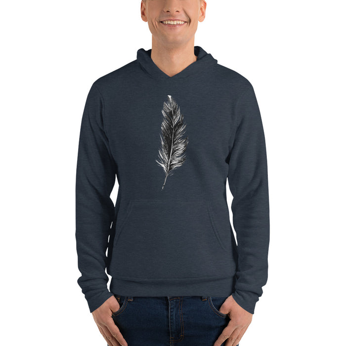 Feather Graphic Hoodie - Men - Bloom Seventy Seven