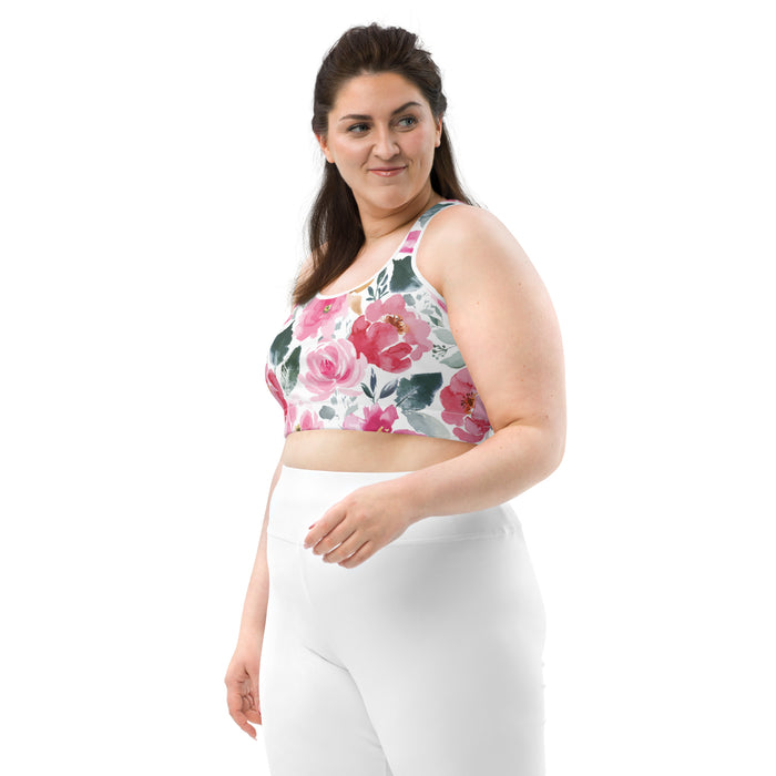 Floral Print Sports bra - Bloom Seventy Seven