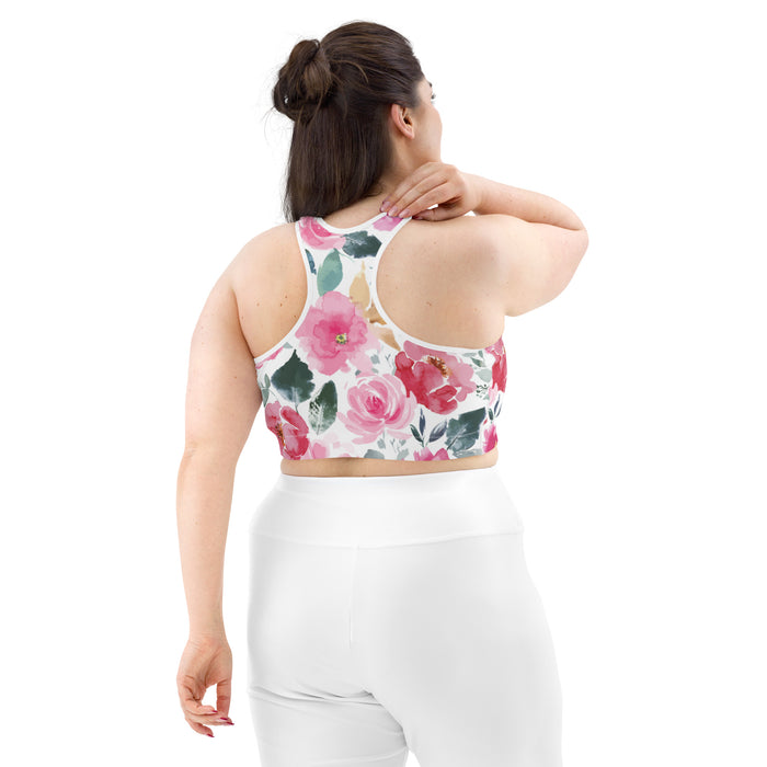 Floral Print Sports bra - Bloom Seventy Seven