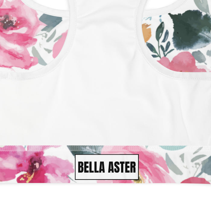 Floral Print Sports bra - Bloom Seventy Seven