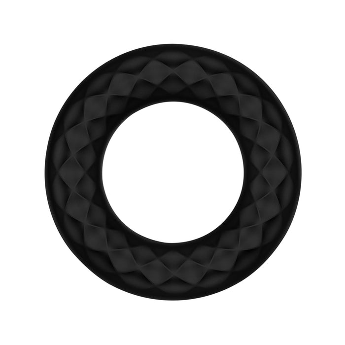 FORTO F-15 Vibrating C-Ring - Black Intimates Adult Boutique